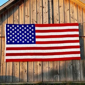 Valley Forge Flag Co US Flag 5x9.5 Red White Blue Good Embroidered Stars Cotton